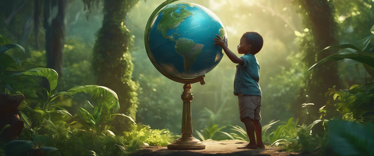 Eco-friendly future illustration